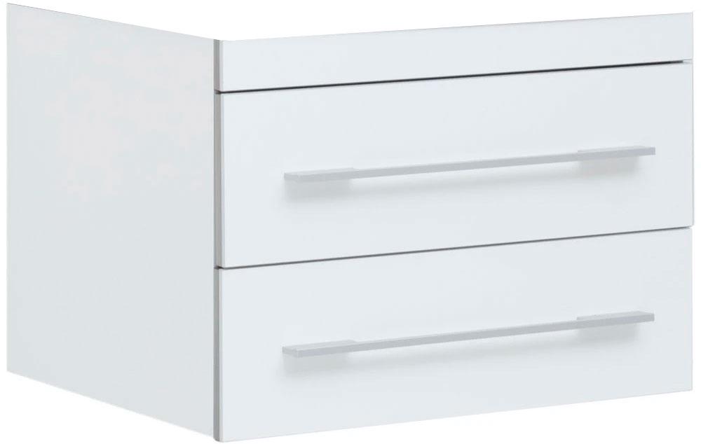 Тумба Верона 57х47 см подвесная, 740x400x475 мм, 2 выдвижных ящика, цвет белый ZZ