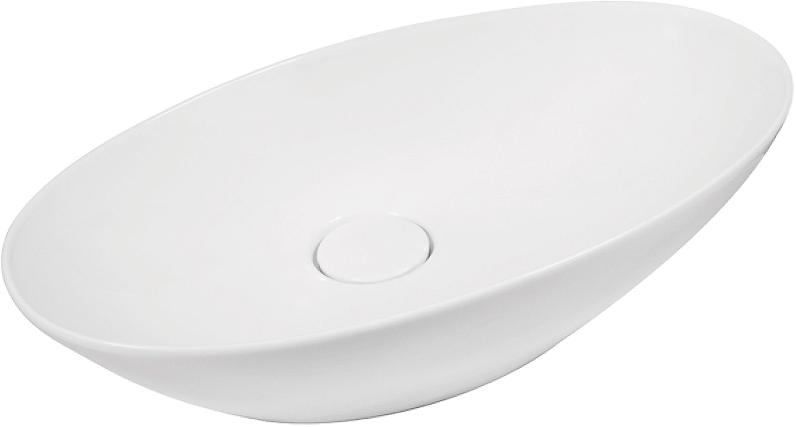 Раковина-чаша TRIUMPH  58x33,6 см см, БЕЗ сифона, с декоративной крышкой, белая KL