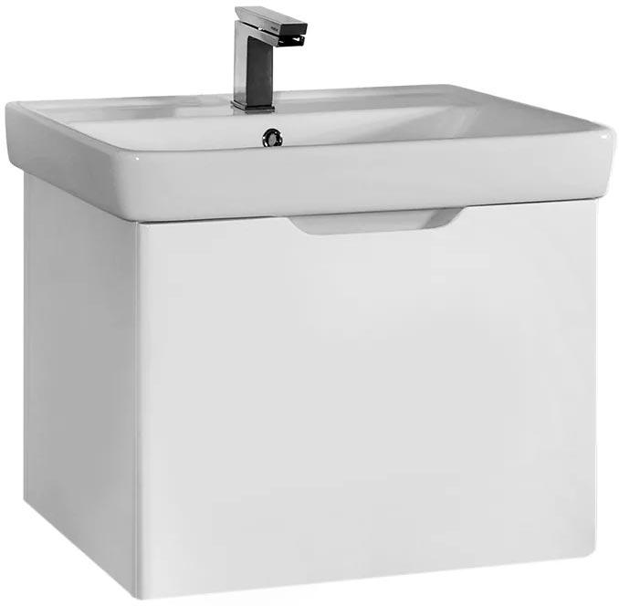 Тумба универсальная (напольная/подвесная) "Tiny"-60, 1 ящик, БЕЗ раковины, цв.белый ZZ