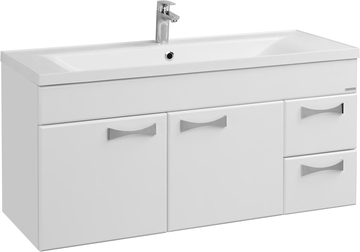 Тумба подвесная Диор 120, 1187х540х444, цвет белый глянец ZZ