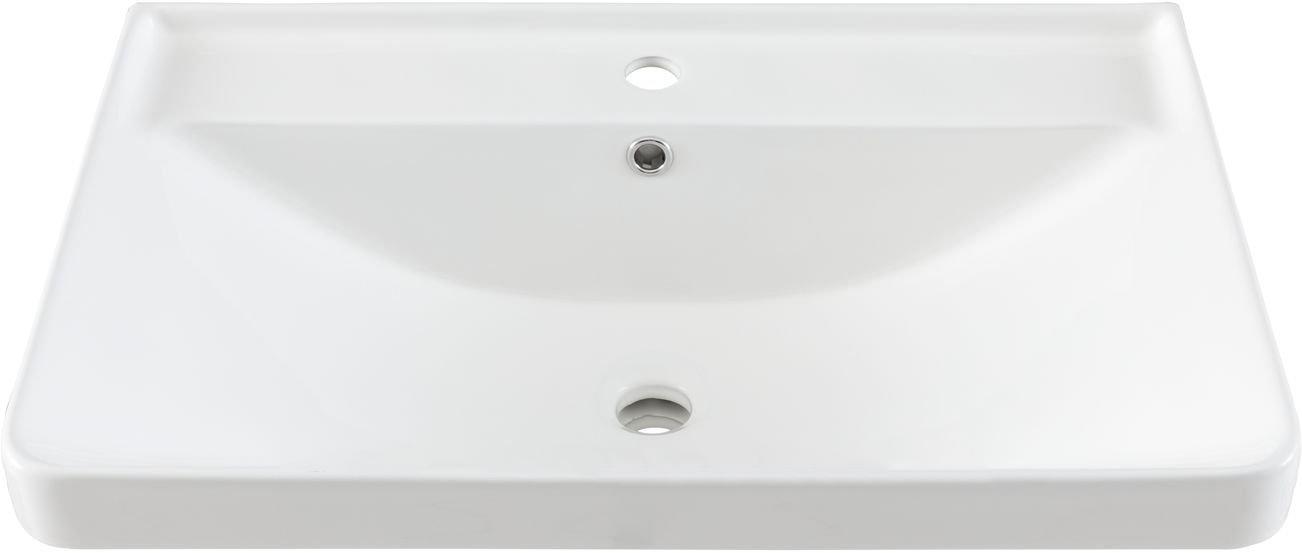 Раковина накладная 70 см, для мебели Вега, цв. белый