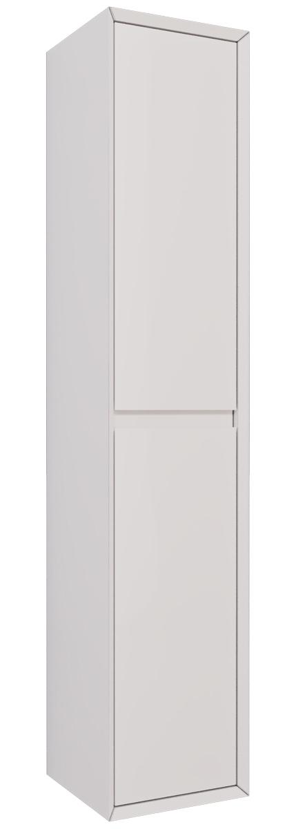 Пенал подвесной, универсальный INSIGHT, 35x35x172 см, 2 дверцы, 4 стеклянные полки, белый глянец, ZZ