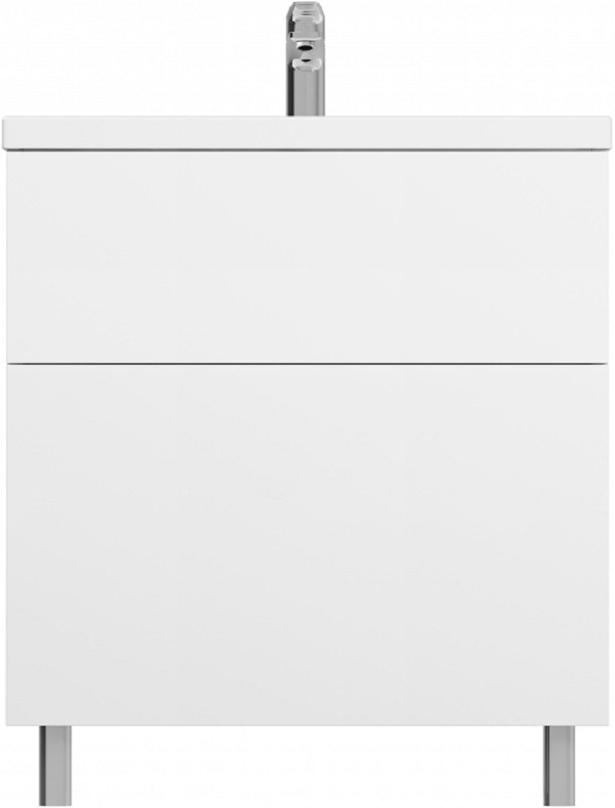 Тумба напольная Gem 75 см, 2 ящика, БЕЗ раковины, цв.белый