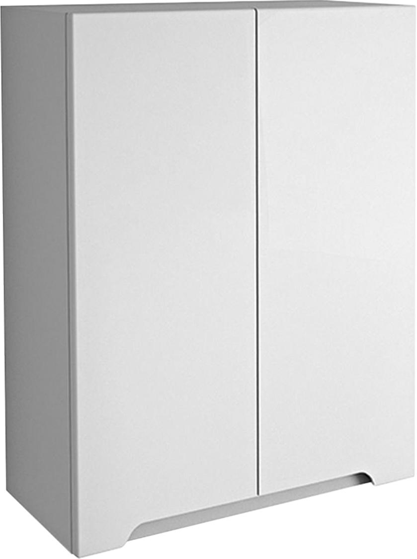 Шкаф QL, 60 см, 2 дверцы, 2 стеклянные полки, белый глянец ZZ