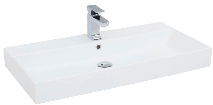 Раковина-столешница 85 см, для мебели "Бруклин", (без тумбы не продаётся), цв. белый