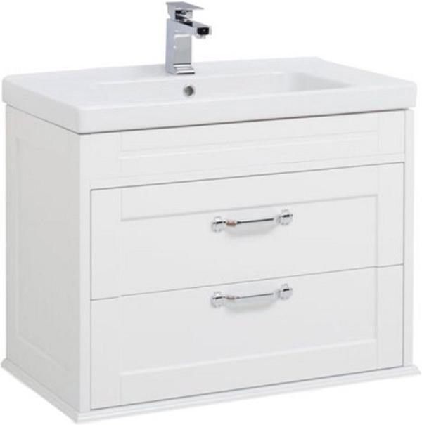 Тумба Денвер 80 см подвесная с 2 ящ., цвет белый ZZ