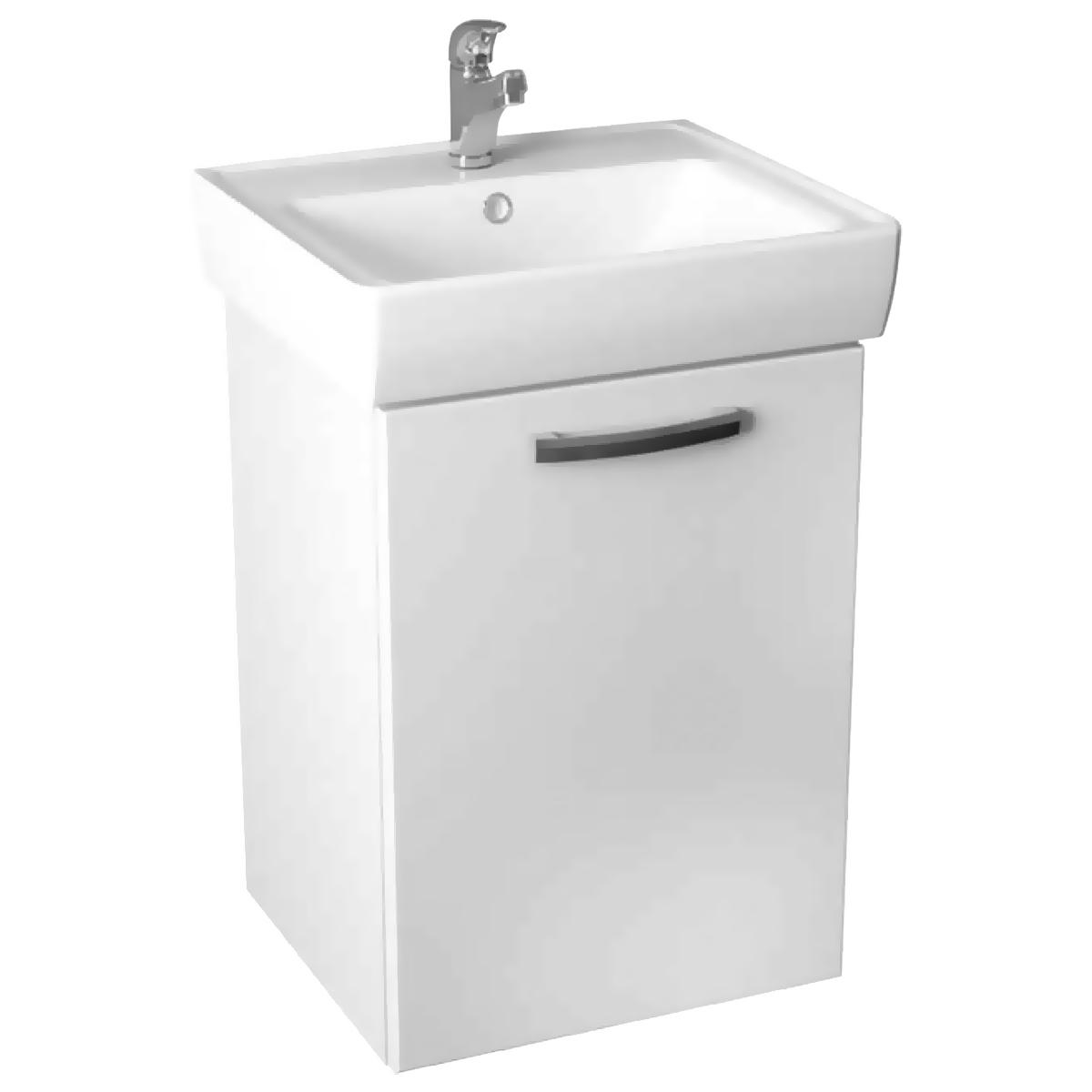 Тумба напольная Almi 50см., БЕЗ раковины, цв.белый лак