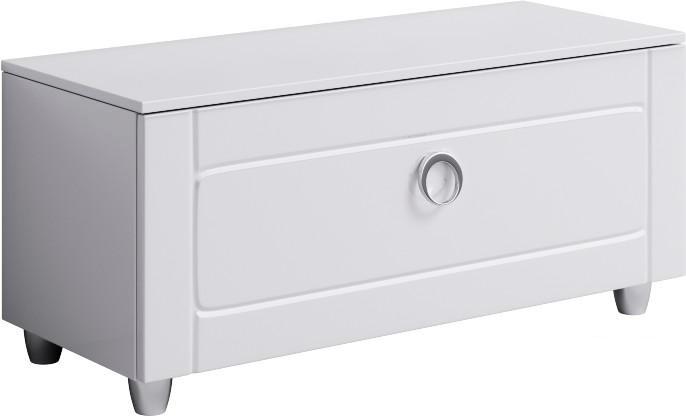 Тумба подкатная "Инфинити" 100 см, цв. белый ZZ