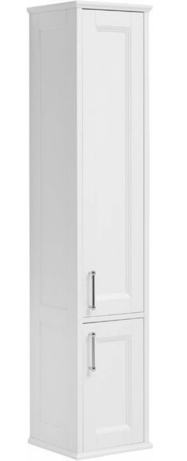 Пенал подвесной "Бостон" 36х33х170 см, правый, цвет белый ZZ