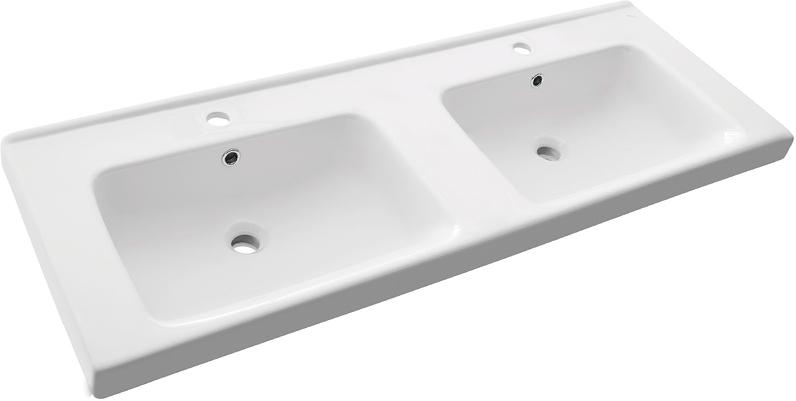 Раковина двойная "Гармония-125" см, для тумбы "W" KL