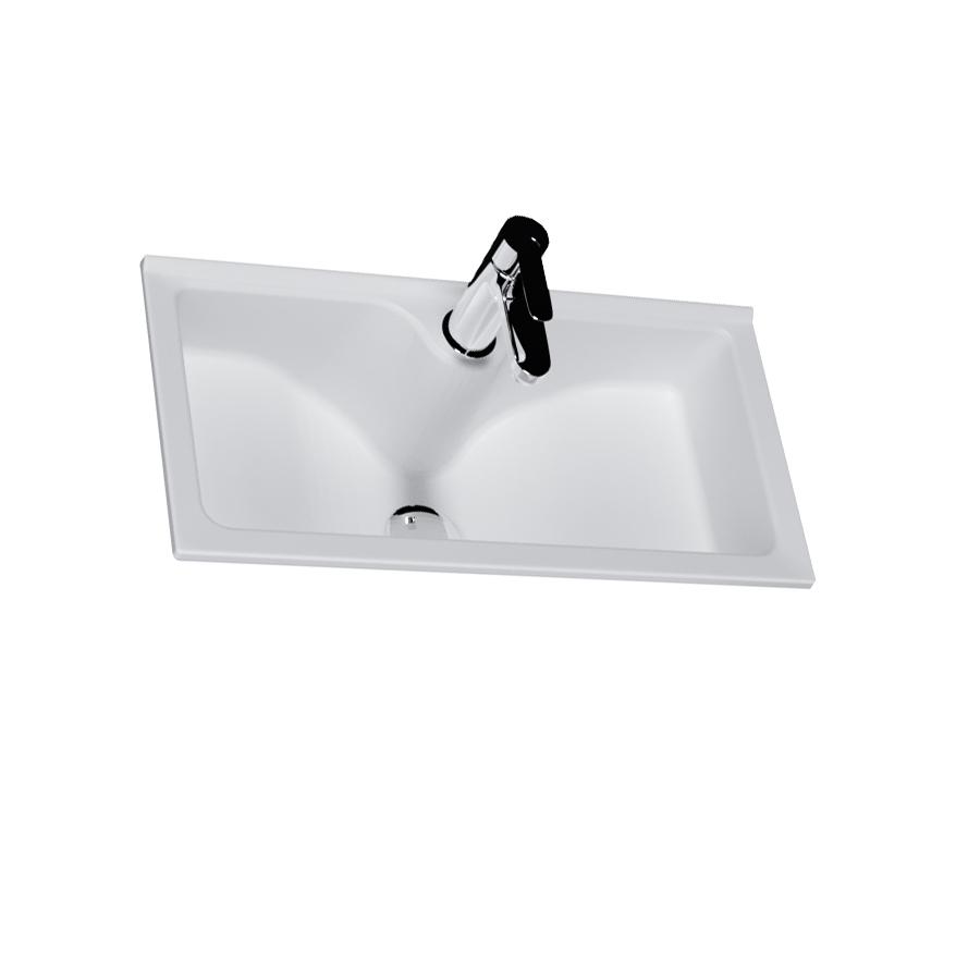 Раковина для комплекта 1MarKa Lido 60, цв. белый глянец, (ЗАП.ЧАСТЬ) ZZ