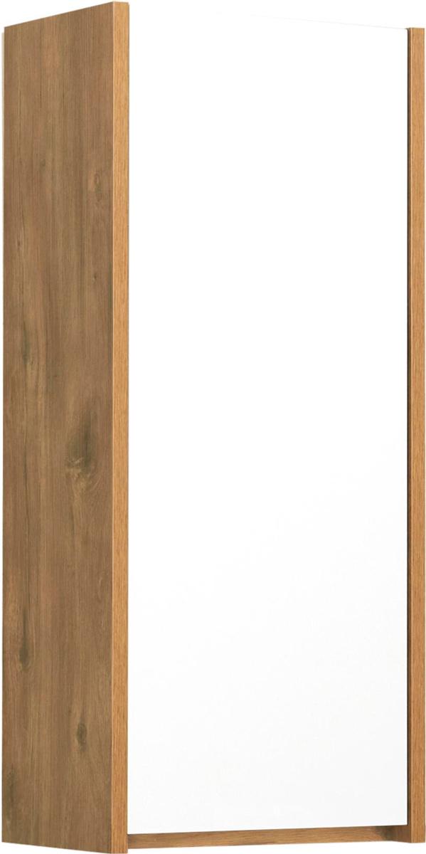 Полуколонна Сканди, 350x230x800mm, подвесной,  цв. белый глянец/ дуб рустикальный ZZ