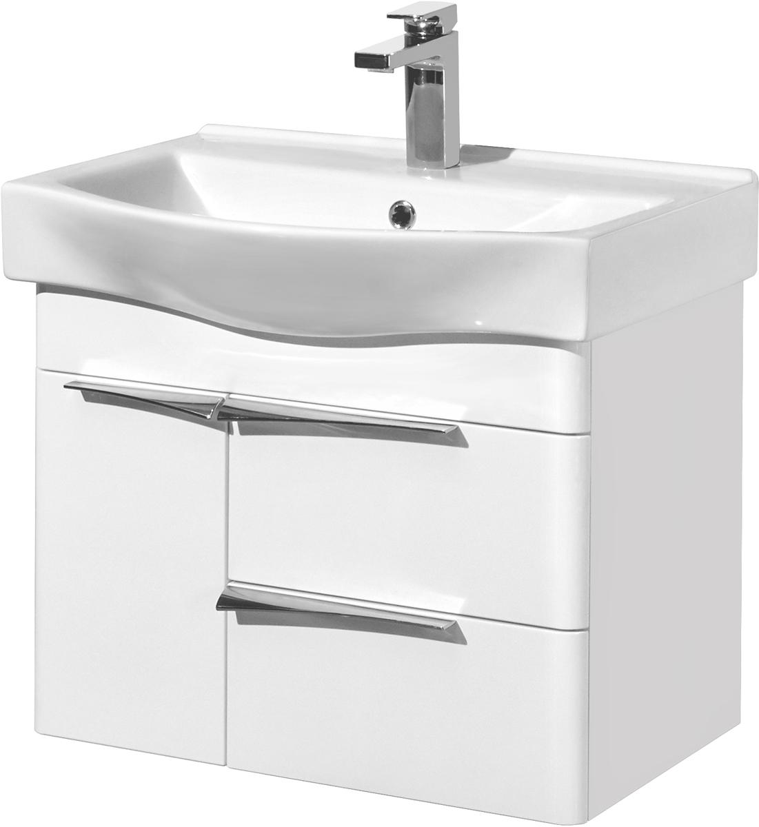 Тумба подвесная AQUATON Беверли 65 см, без раковины Беверли 65 1WH302501, цв.белый, ZZ