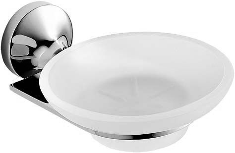 Мыльница настенная, хром/матовое стекло  ZZ