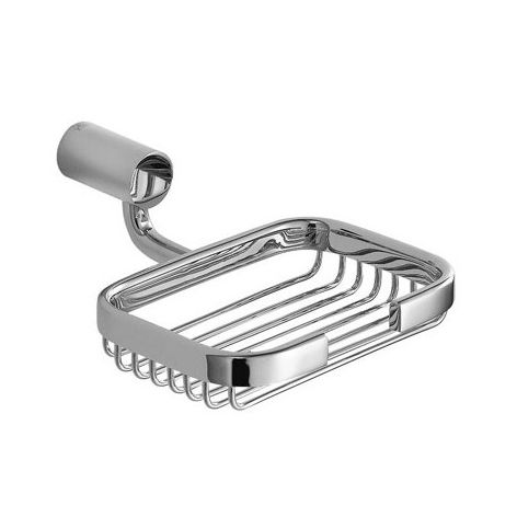 Мыльница настенная, хром/стекло ZZ