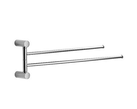 Полотенцедержатель двойной поворотный, хром   ZZ