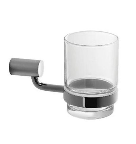 Стакан настенный, хром/стекло  ZZ