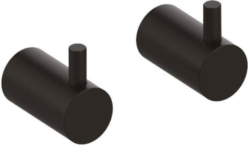 Крючок (набор 2 шт) для полотенец, цв. черный, ZZ