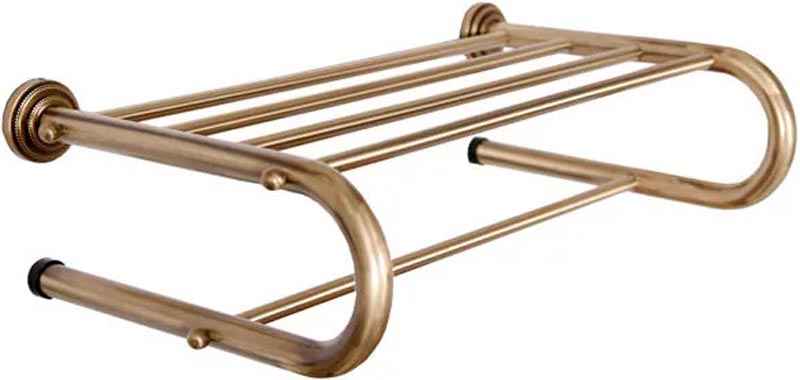 Полка Medici для полотенец, крепеж в комплекте, бронза ZZ