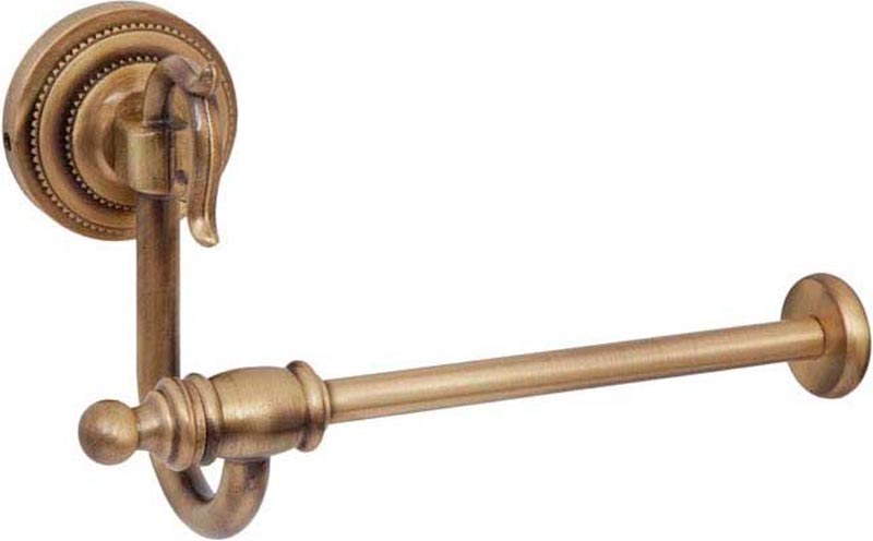 Держатель для туалетной бумаги, открытый, крепеж в комплекте, бронза ZZ