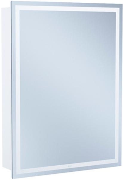 Зеркало-шкаф 600х160хh800, с подвесткой, петли справа, цв. белый матовый, ZZ