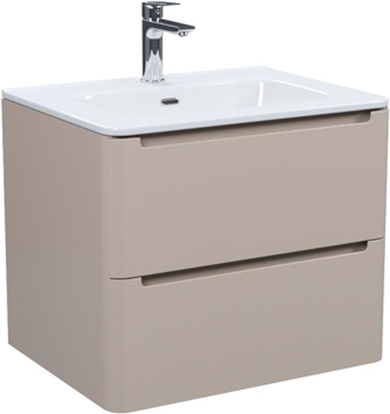 Комплект мебели 602х470х500 см, тумба подвесная, два выдвижн. ящика, раковина в комплекте, цв капучино, ZZ