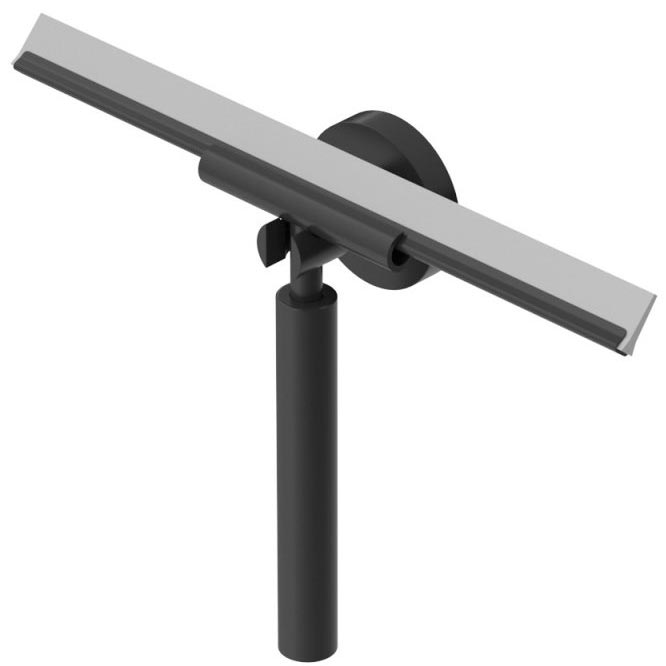 Скребок 258мм, для чиски стекла душевых кабин, (цв.черный матовый), Relax ZZ