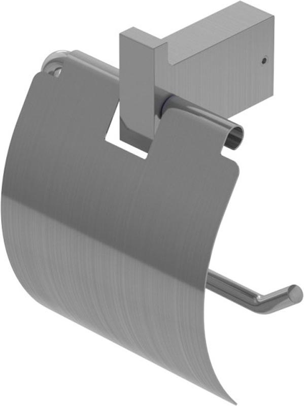 Держатель для туалетной бумаги, с крышкой, (цв.сатин), Slider ZZ
