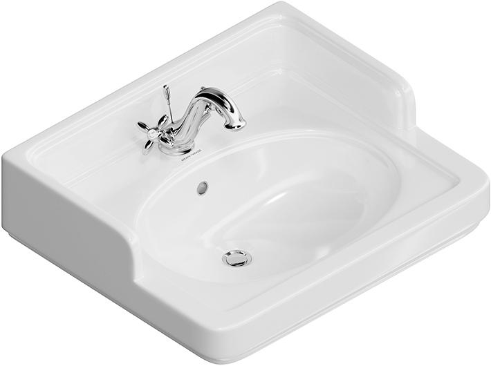 Раковина 60 см мебельная/подвесная "Pompei", цвет белый, с отверстием под смеситель ZZ