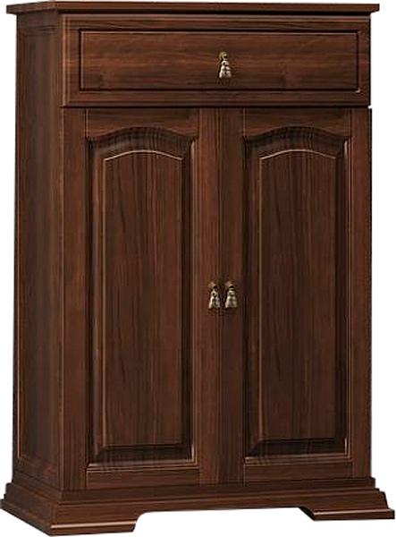 Комод напольный Opadiris Риспекто 60, 610х1138х379 мм, 1 выдвижн. ящика, 2 дверцы, цв. нагал (орех антикварный), ZZ