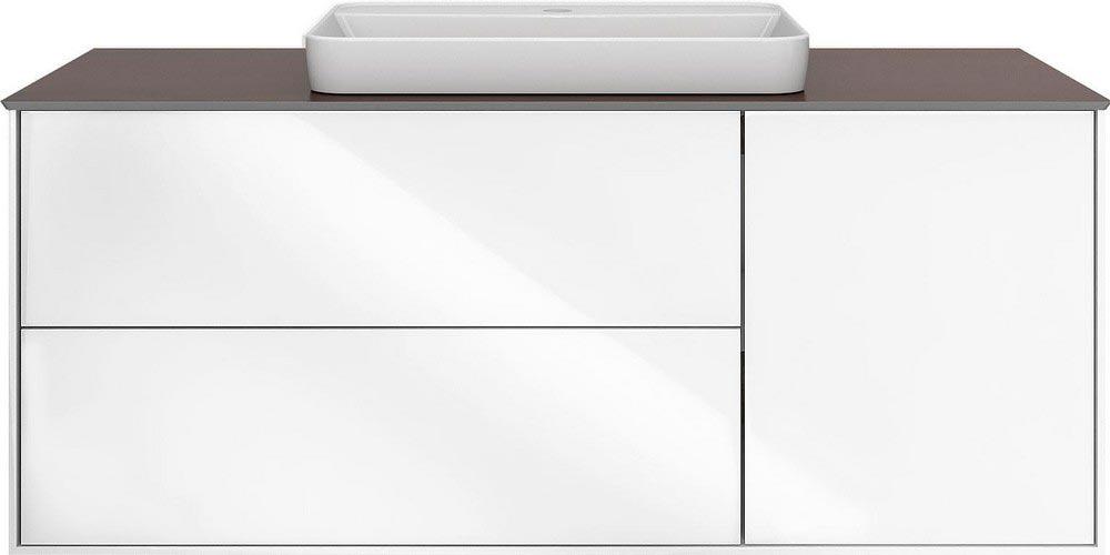 Тумба, подвесная 120 см, 3 выдвижных ящика, цв.белый XX