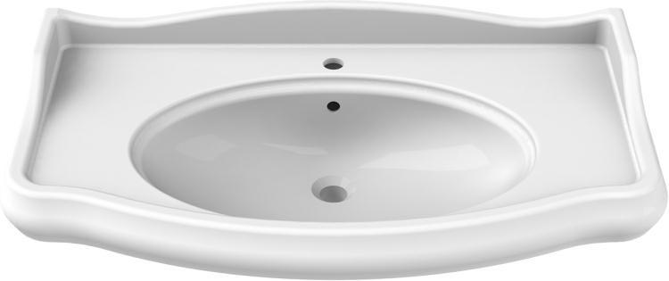 Раковина Виктория 100 для тумбы Лоренцо 100, белая (БЕЗ ТУМБЫ НЕ ПРОДАЕТСЯ!) ZZ