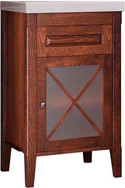 Тумба напольная Палермо 50, 500х865х350 мм, правая, цвет светлый орех, БЕЗ раковины Frame 50 ZZ