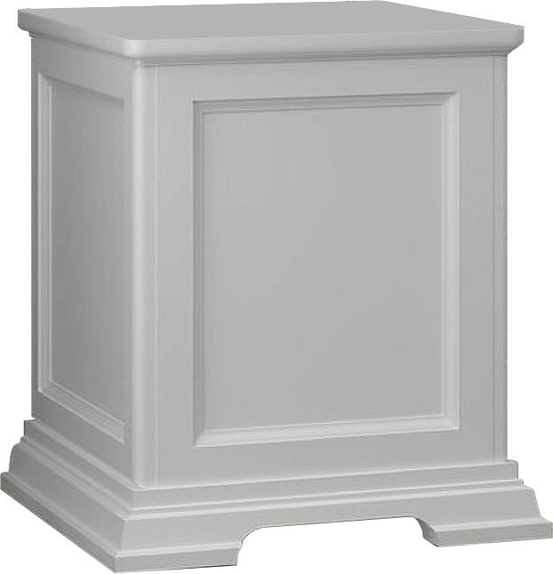 Тумба напольная Opadiris Риспекто 43x43x46.7 см, с откидным верхом, раковина НЕ предусмотрена, цв. белый (RAL 9003), ZZ