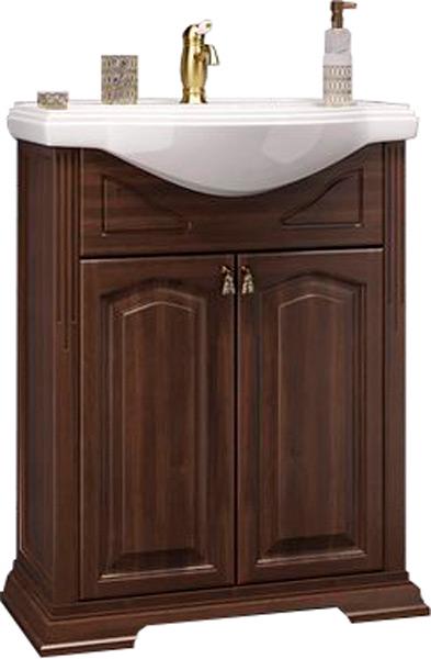 Тумба напольная Риспекто 65,  660/410/895, цвет Орех антикварный, БЕЗ раковины Кировит- Классик 65  ZZ