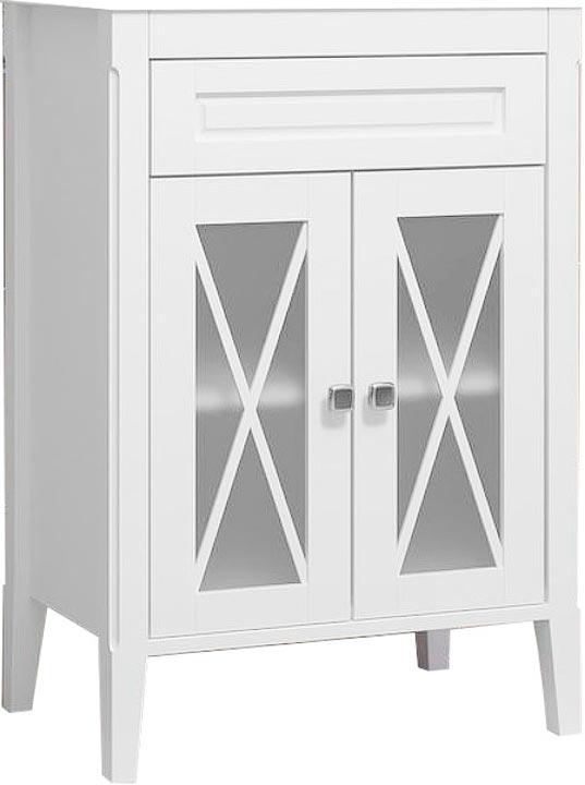 Тумба напольная Палермо 60, цвет белый матовый, БЕЗ раковины CeraStyle Frame -60 ZZ