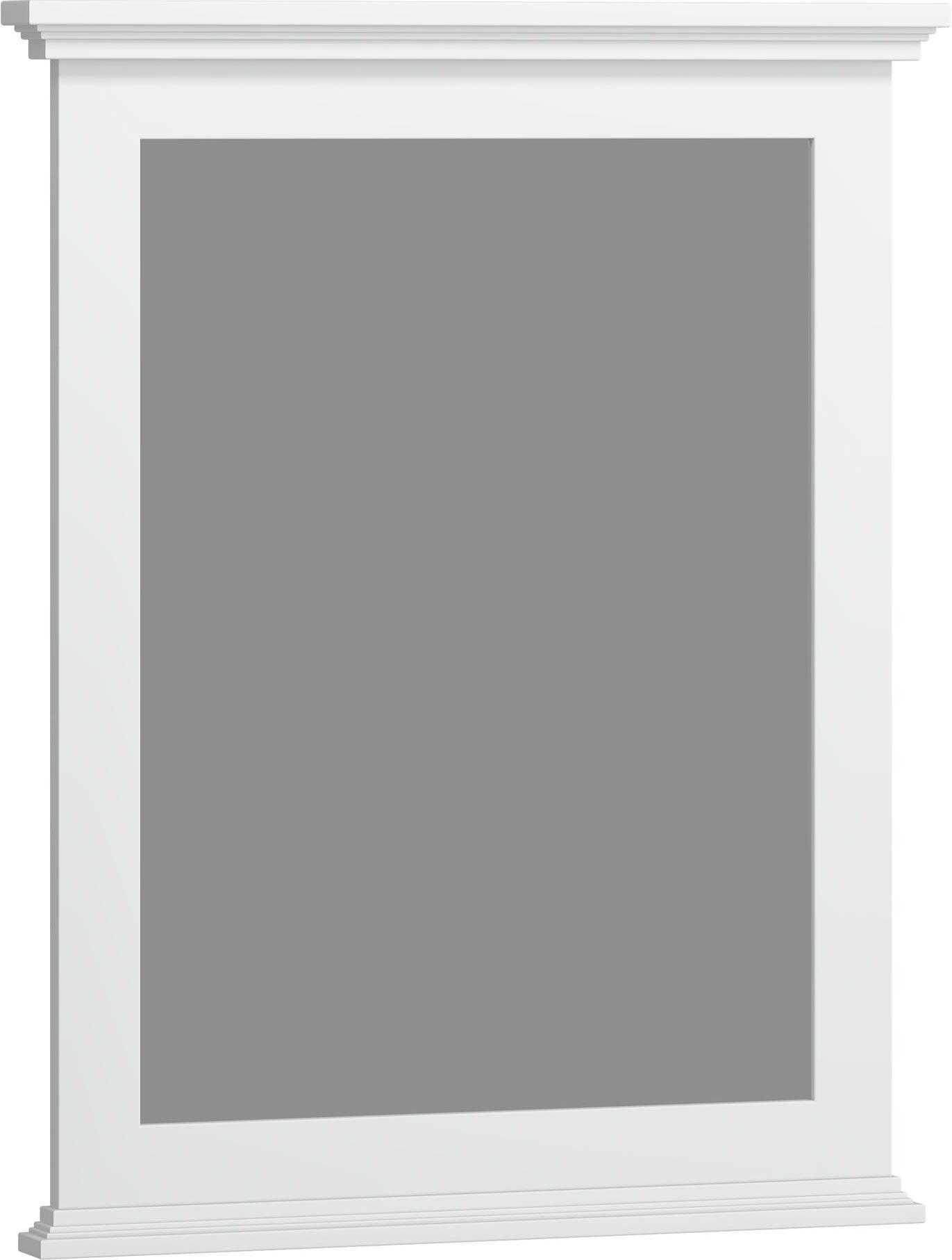 Зеркало Палермо 60, 60x12,2x88 см, без светильников, полочки - НЕ предусмотрены, крепеж в компл., цв белый, ZZ