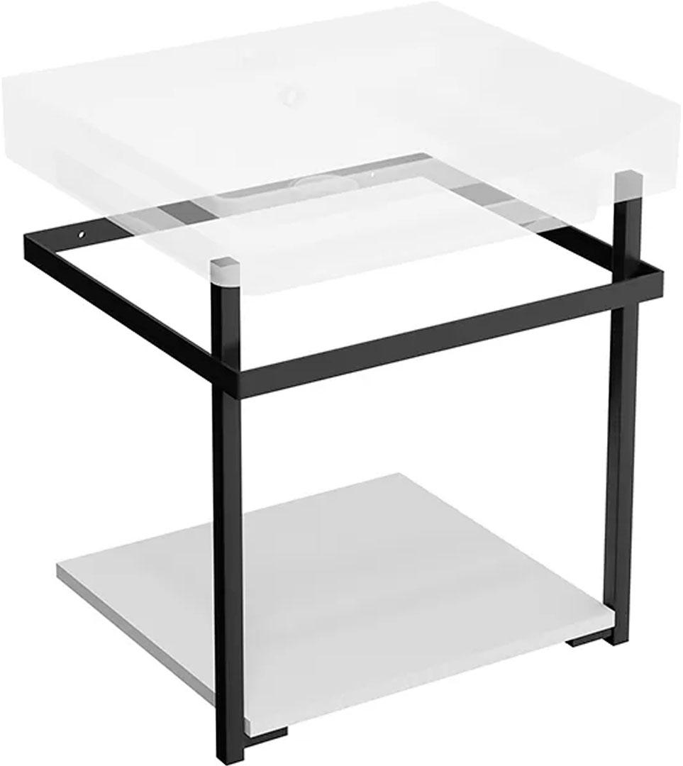 Металлическая структура PRO подвесная 50 см, без раковины, цв.черный матовый ZZ