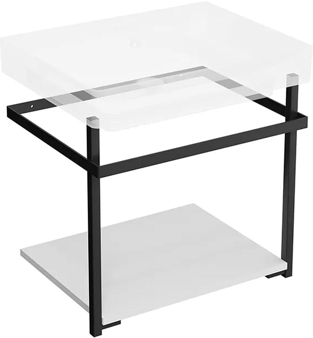 Металлическая структура PRO подвесная 55 см, без раковины, цв.черный матовый ZZ