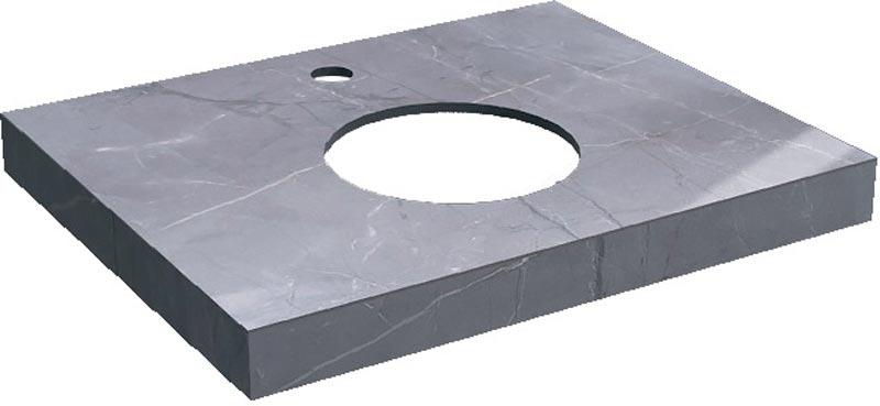 Cтолешница из плитки для мебели CANALETTO, 60x48 "Риальто серый", лаппатированный ZZ