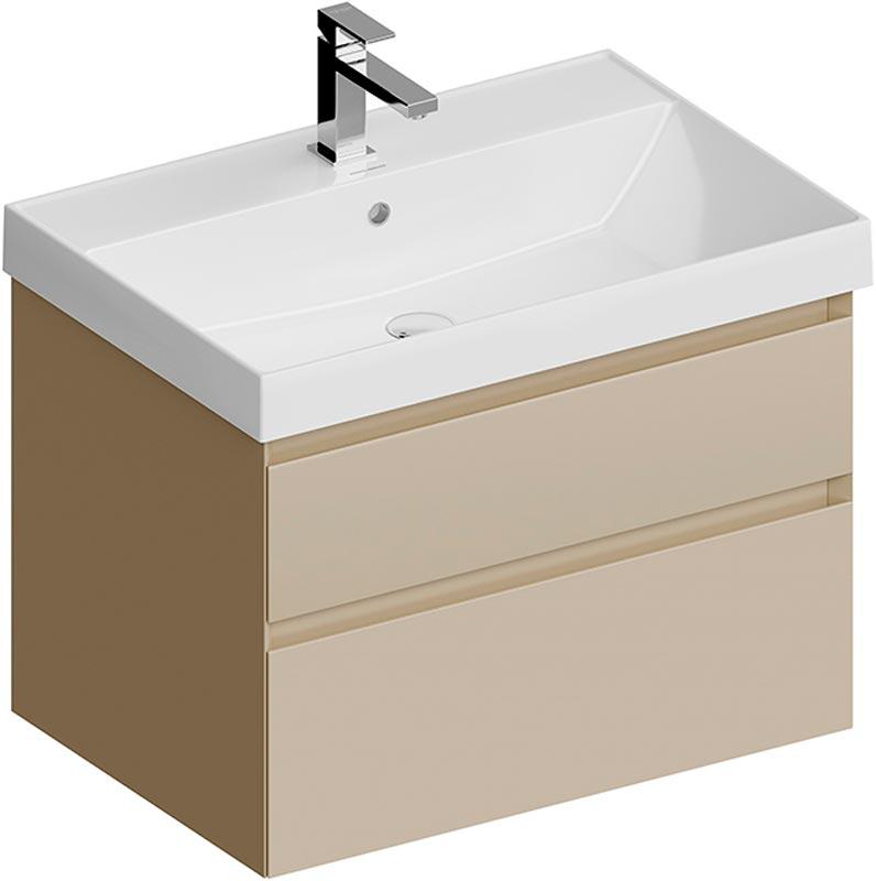 Тумба CUBO подвесная с ящиками 70, лимо матовая ZZ