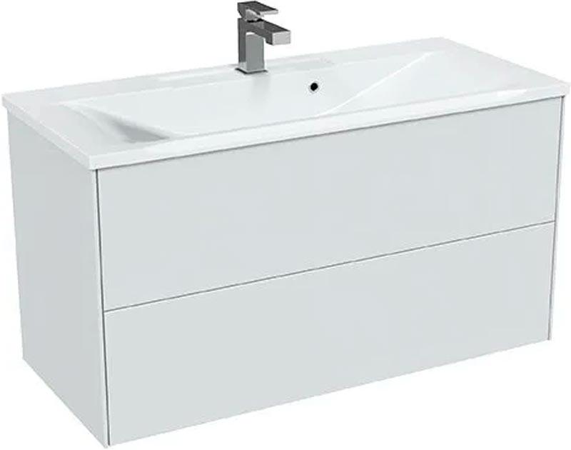 Тумба подвесная Ultra 100, цвет белый глянцевая, без раковины Premier 100, ZZ