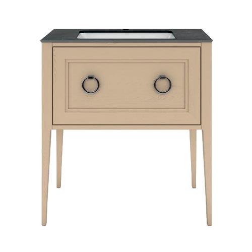 Тумба PLAZA Classic, напольная 80 см, 1 выдвижной ящик, высота 840 мм, цв. капучино XX