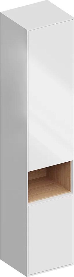 Пенал подвесной PLAZA Modern, 170 см, дверцы push, цв.белый глянец, ZZ