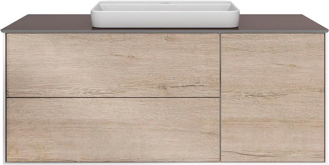 Тумба PLAZA Modern, подвесная 120 см, 3 выдвижных ящика, цв.дуб орегон XX