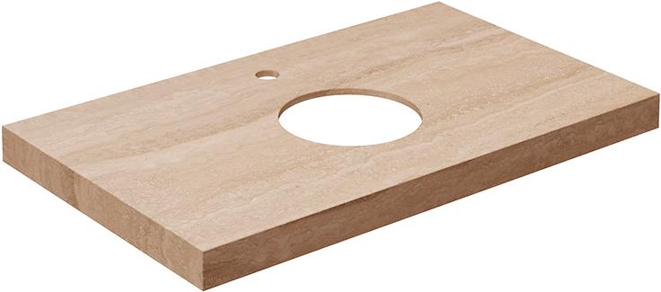 Cтолешница из плитки для мебели CANALETTO, 80x48 "Риальто бежевый", (песочный натуральный) XX