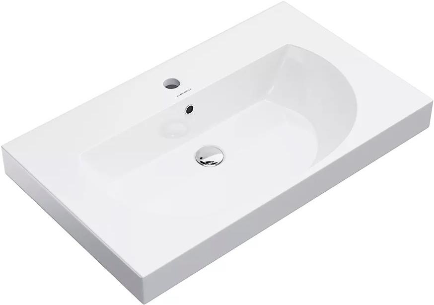 Раковина мебельная 80 см, для тумбы "BUONGIORNO" и "CANALETTO", цвет белый