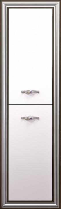 Пенал Карат подвесной  500*312*1786 мм, универсальный, цвет белый/серебряная патина, крепеж в комплекте ZZ