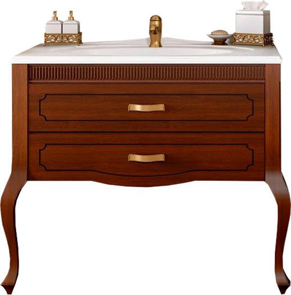 Тумба напольная Фреско 100/105, 1064*485*865мм, цвет орех, БЕЗ раковины Модерн ZZ