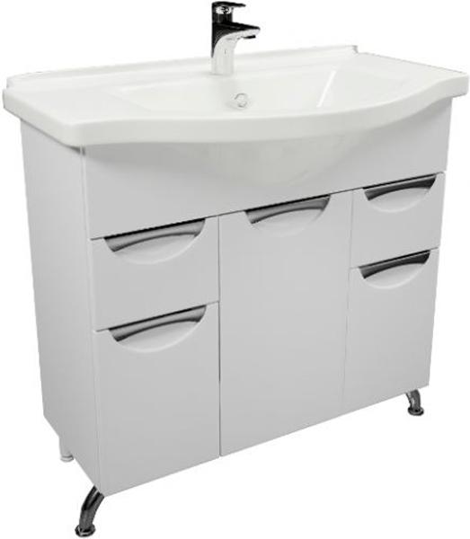 Тумба напольная "Камилла 80" 800x800x530 мм, цвет белый, без раковины Эльбрус 80 ZZ